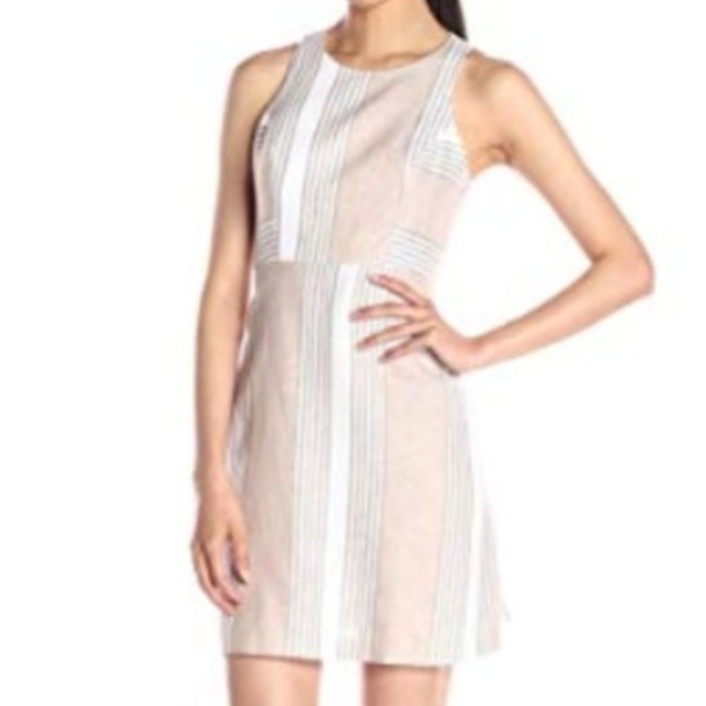 Tan Striped BCBGeneration Dress